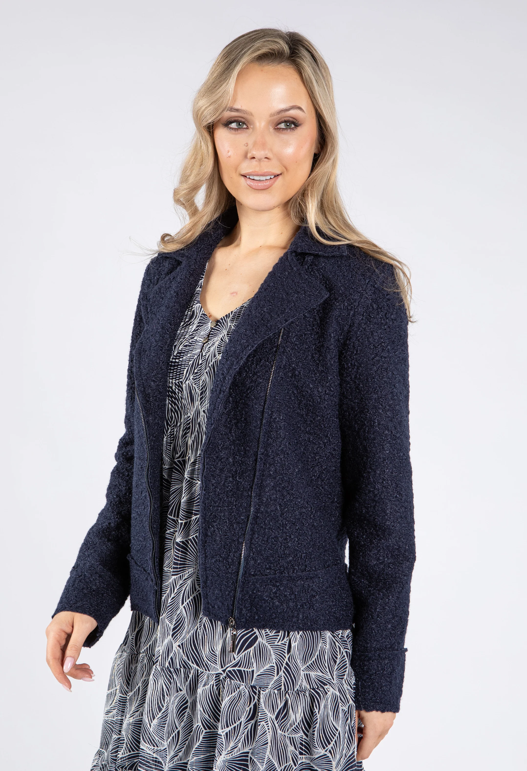 Boucle Biker Jacket