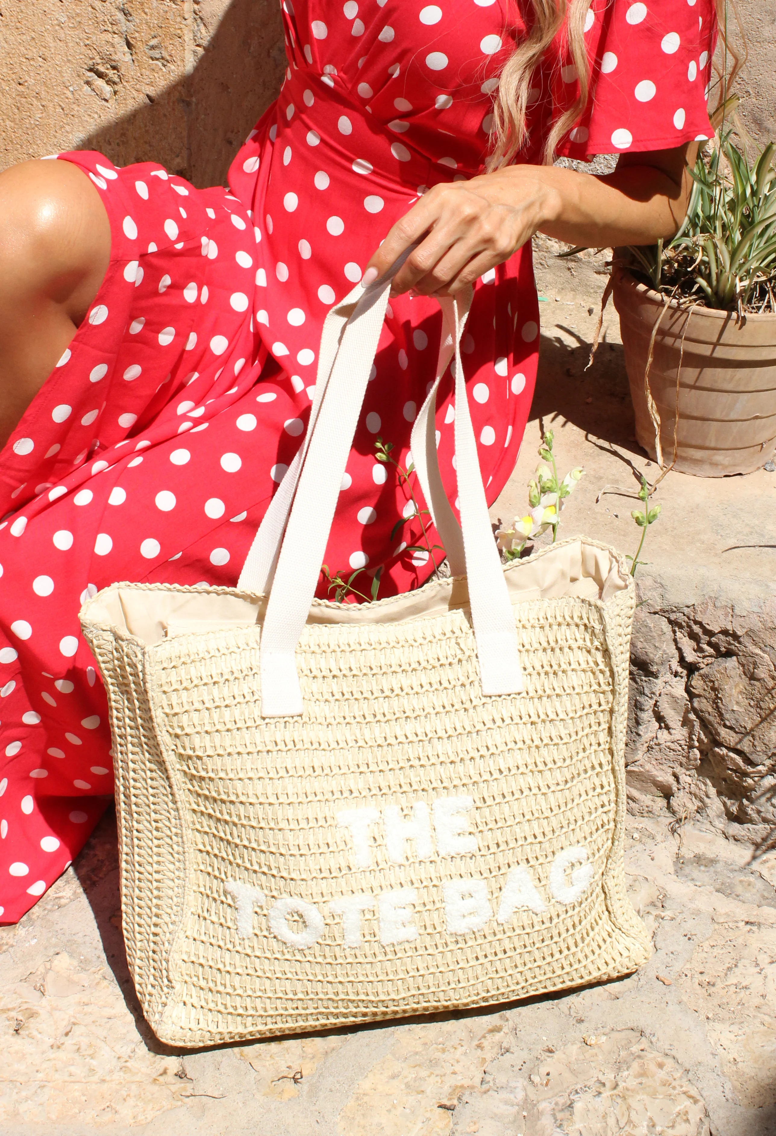 Contrast Tote Bag