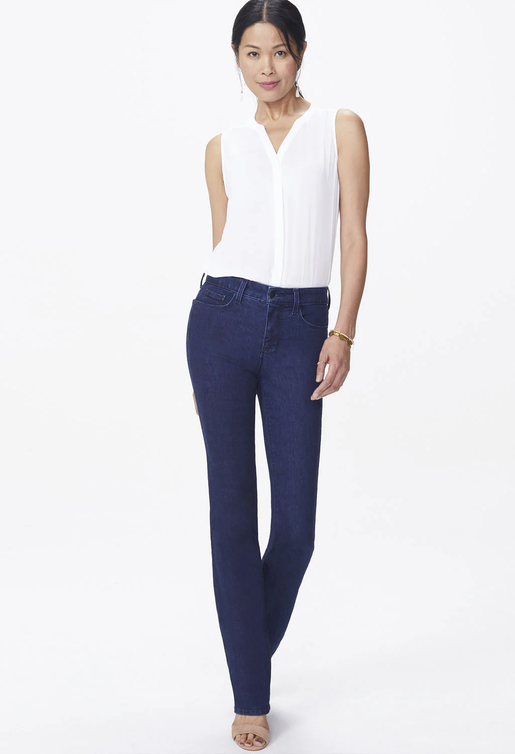 Straight in dark blue Premium Denim (Petite)