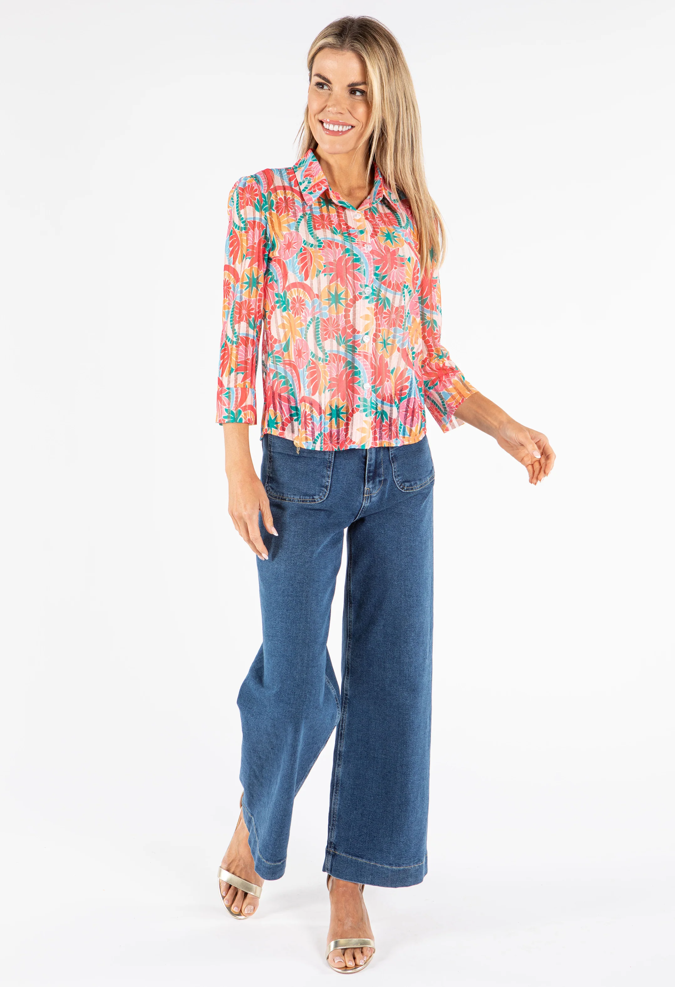 Floral Mesh Shirt
