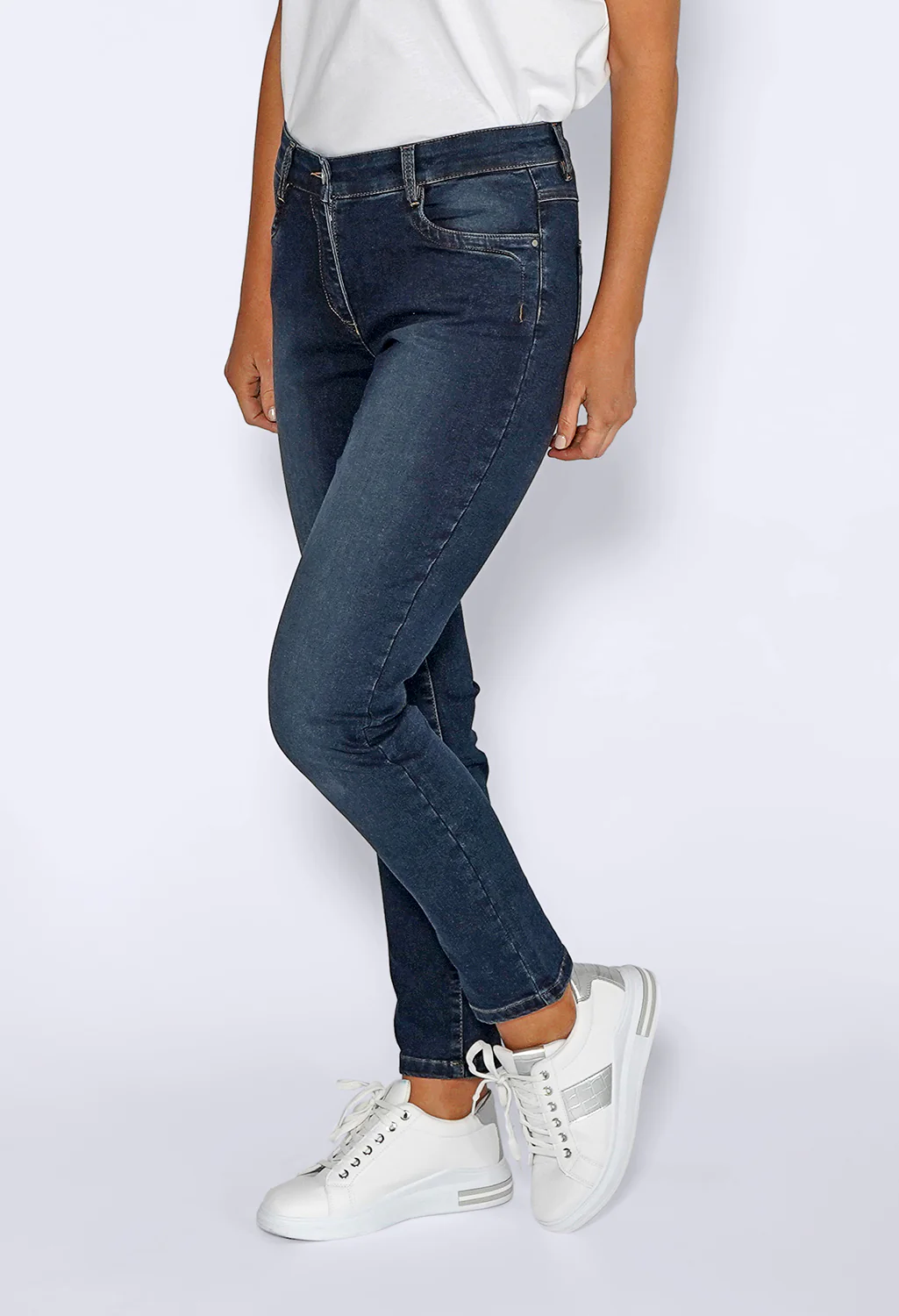 Stone Blue Straight Leg Jeans