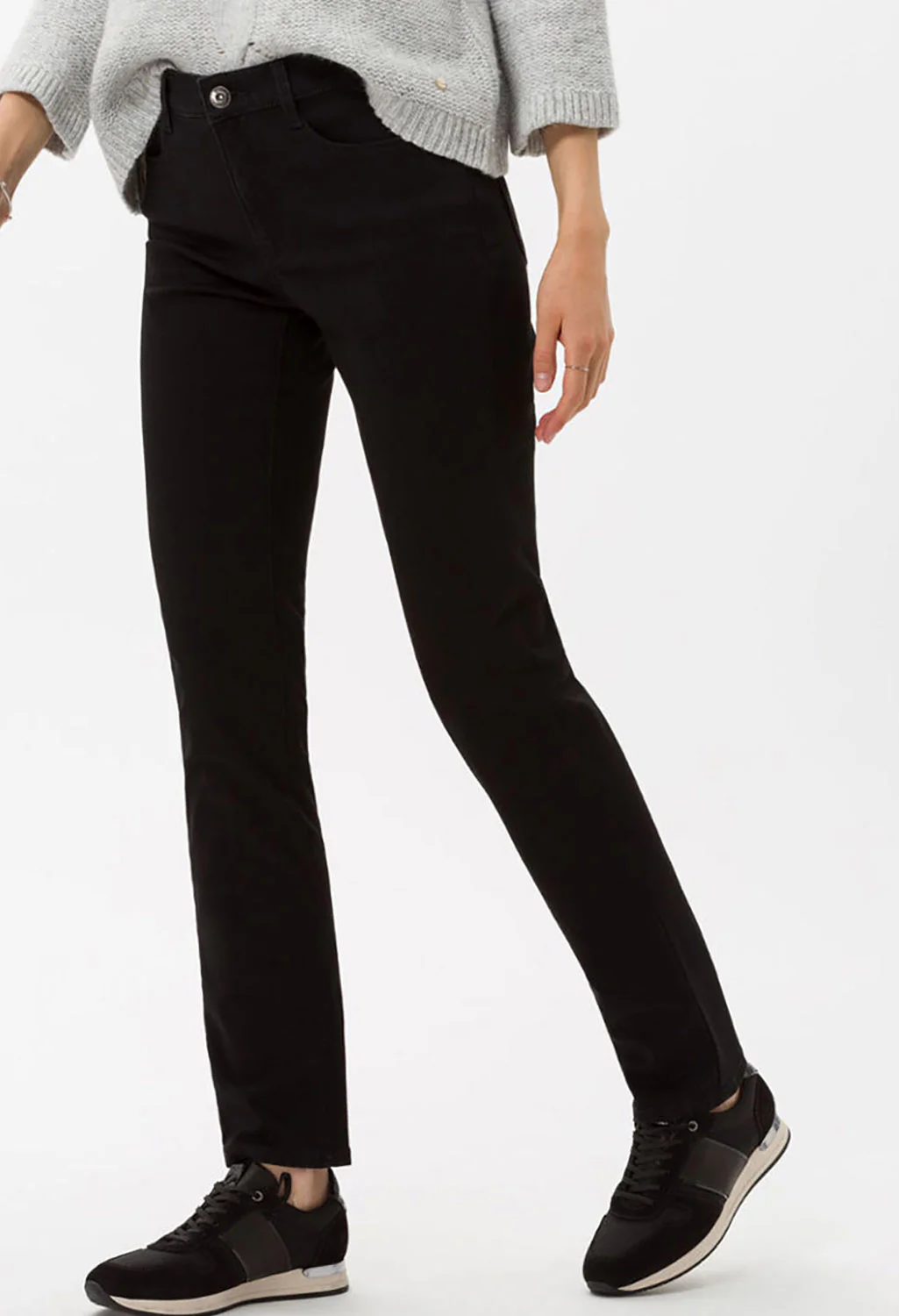 Brax Clean Black Mary Jeans in Short Leg