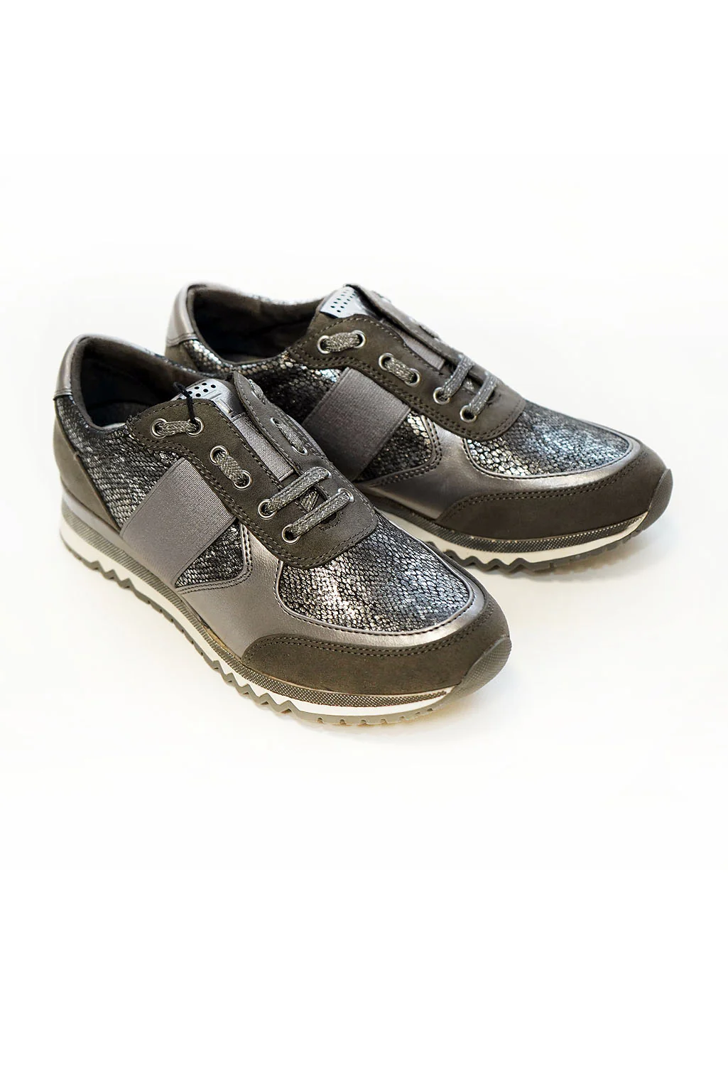 Dark Grey Metallic Trainer