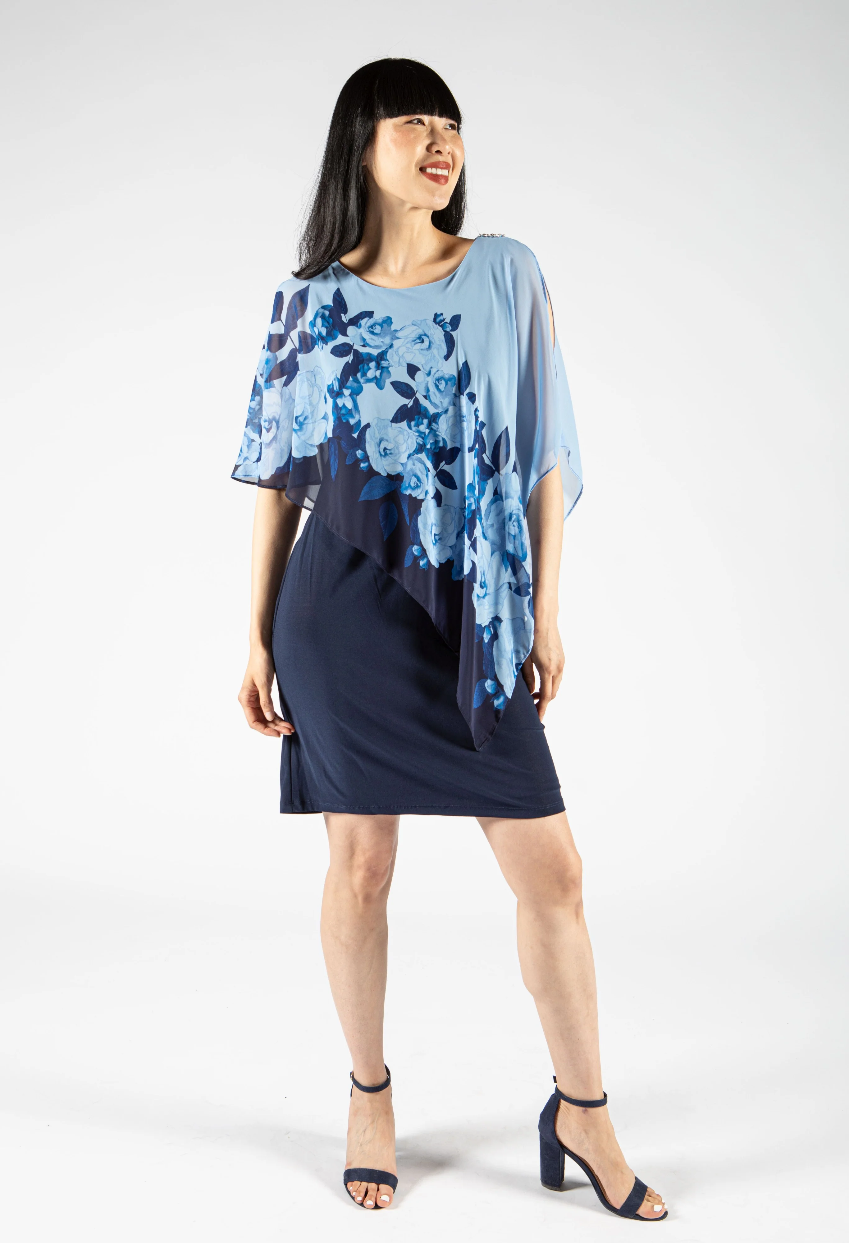 Floral Overlay Dress