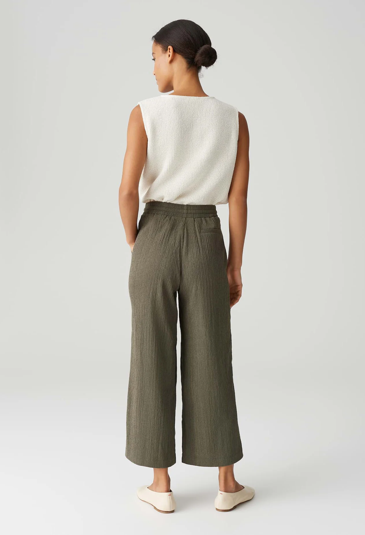 Mileni Crinkle Wide Culottes