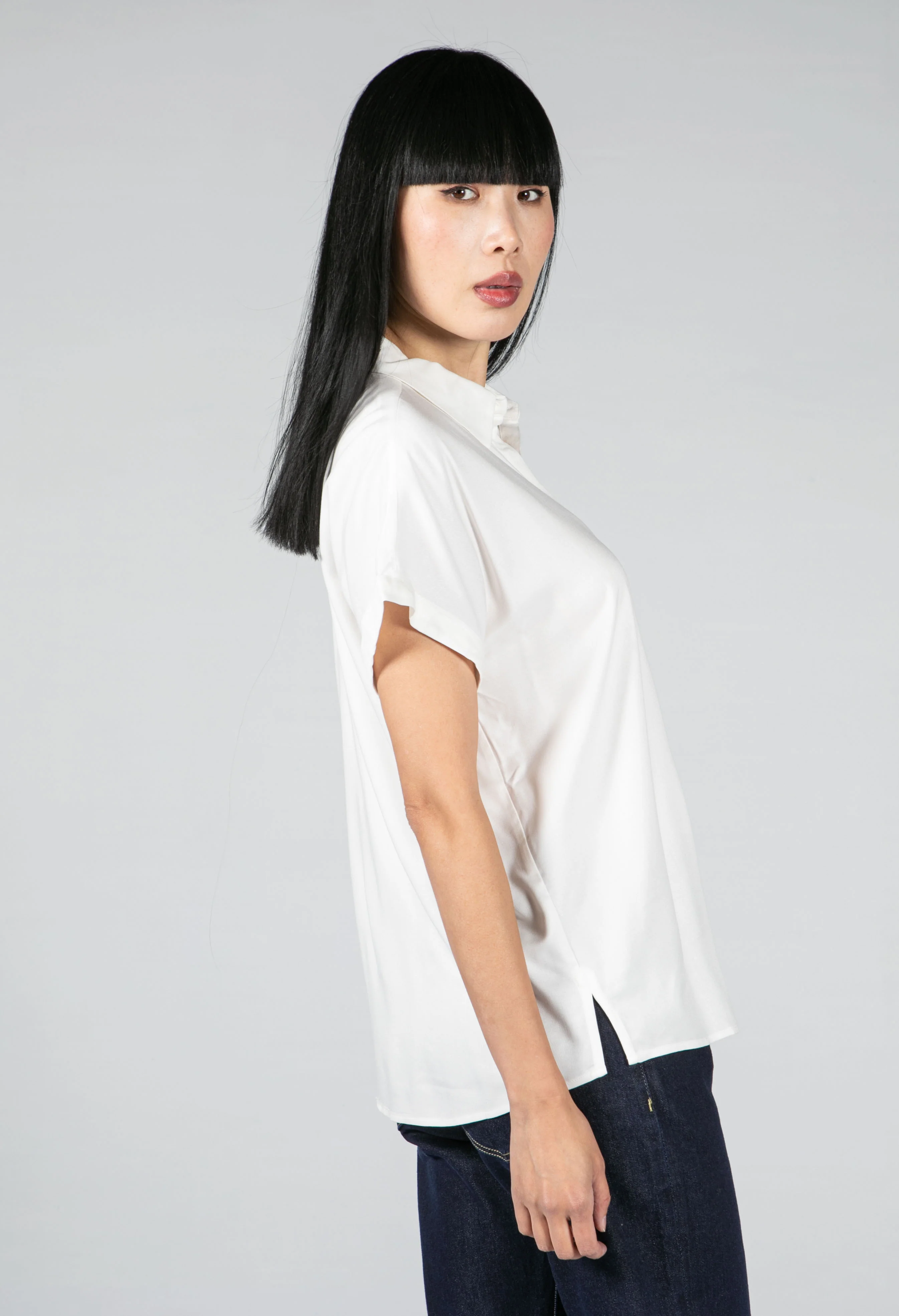 BLOUSE IN OFF-WHITE