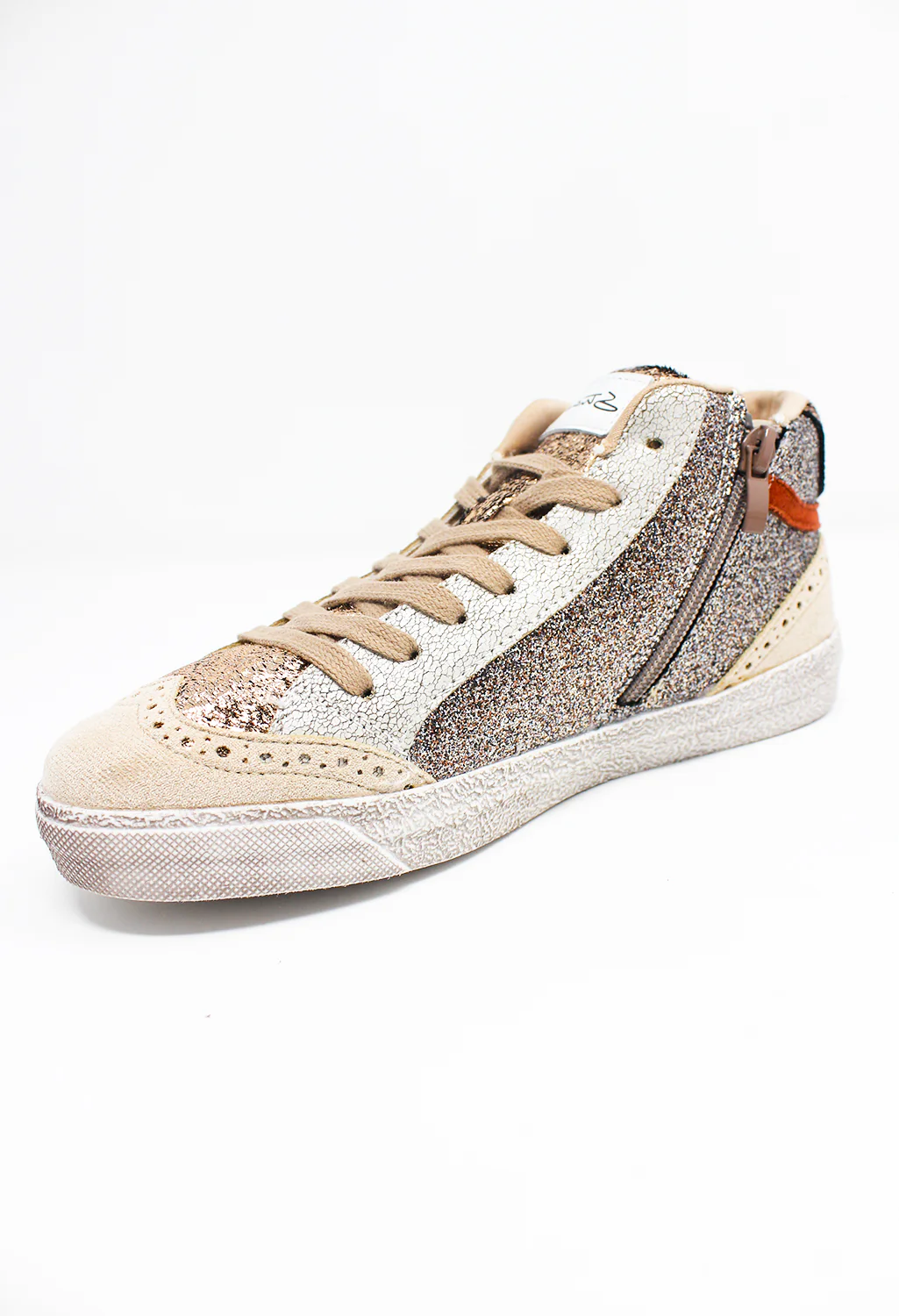 Bronze Metallic Trainers