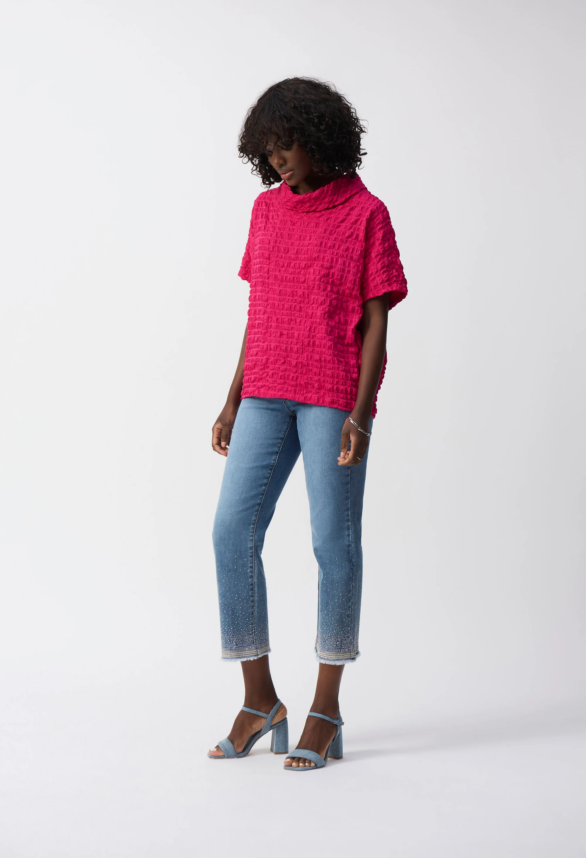High-waisted Ankle-length Jeans