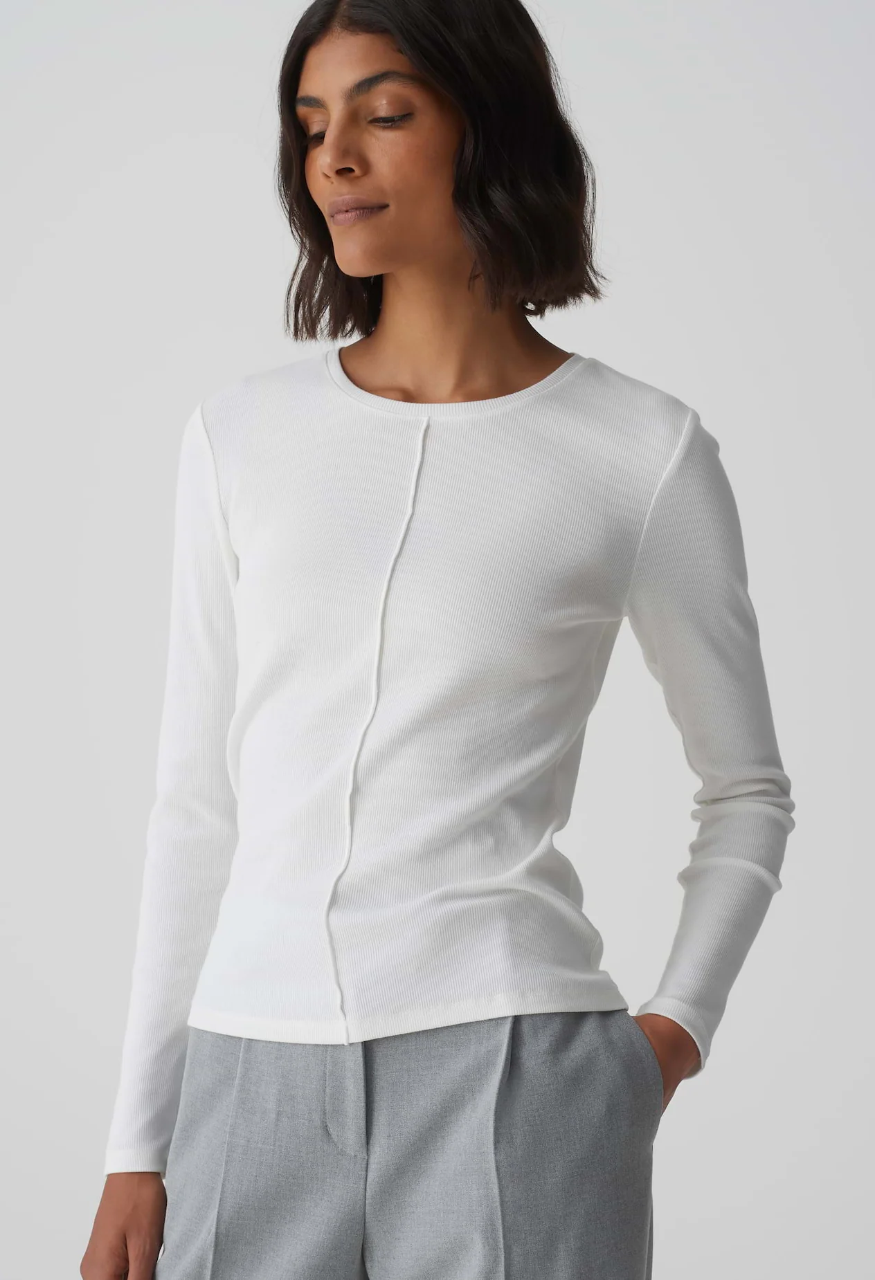 Sadalie Slim-fit ribbed Top