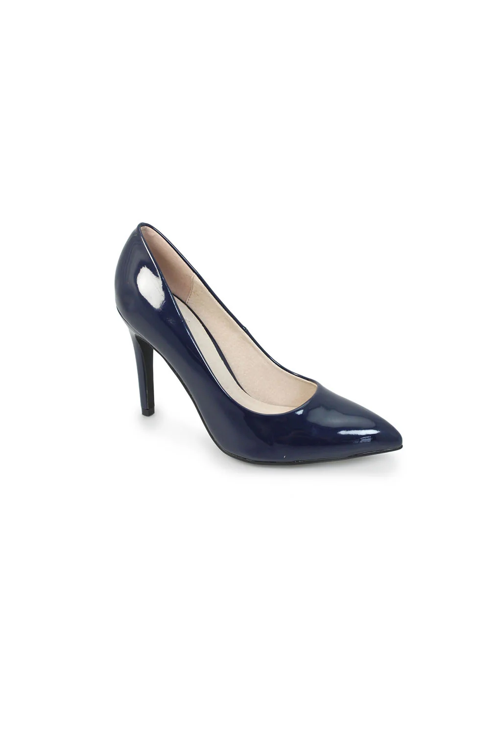Navy Patent Court Shoe