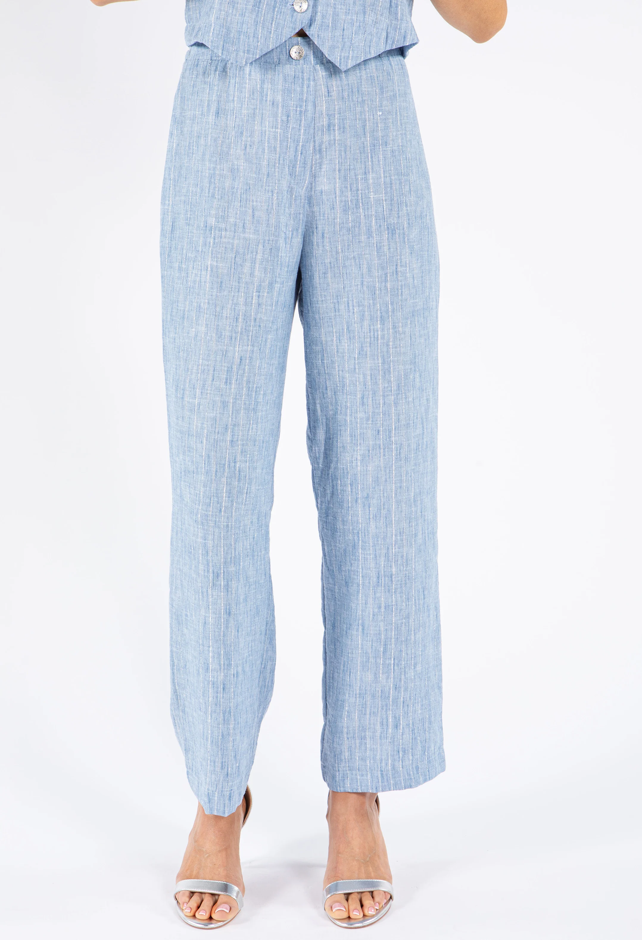 Lurex Pinstripe Trouser