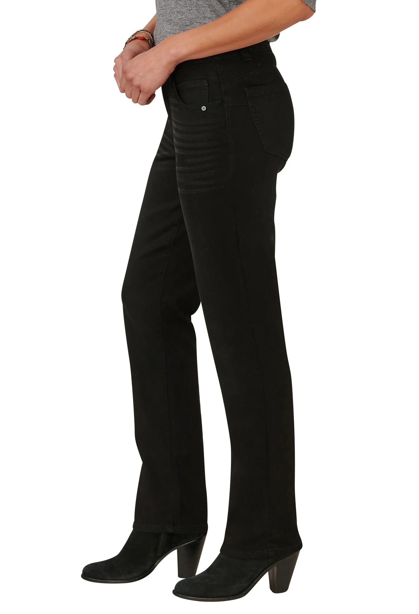 Absolution Black Denim Straight Leg Jeans