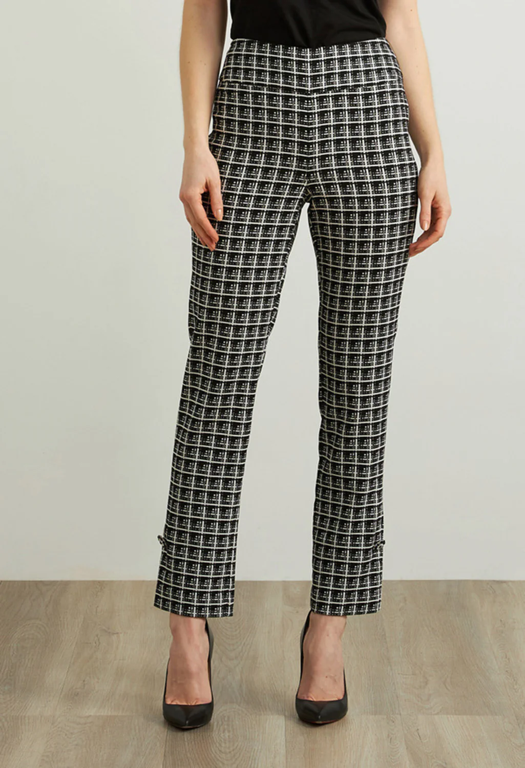 Plaid Jacquard Pants