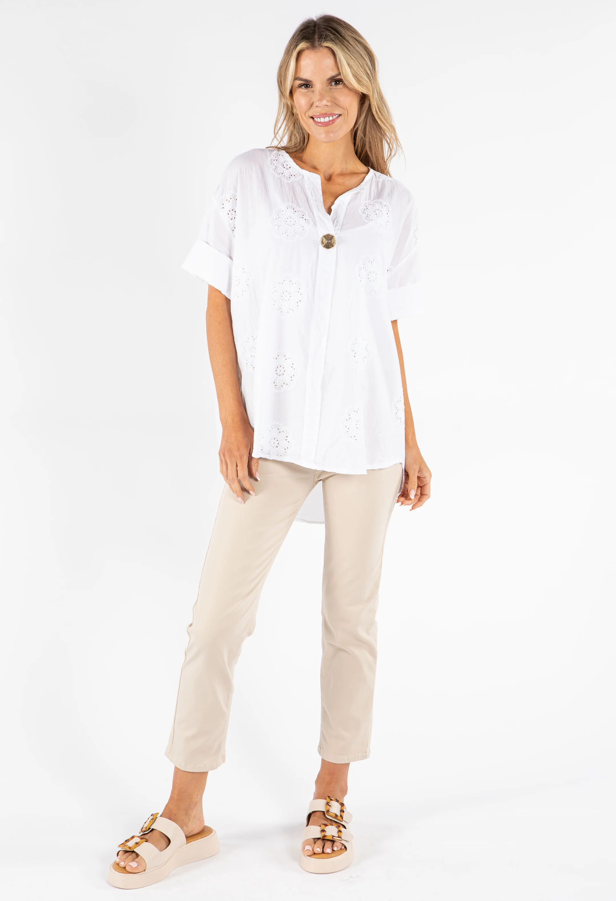 Mosaic Embroidered Blouse