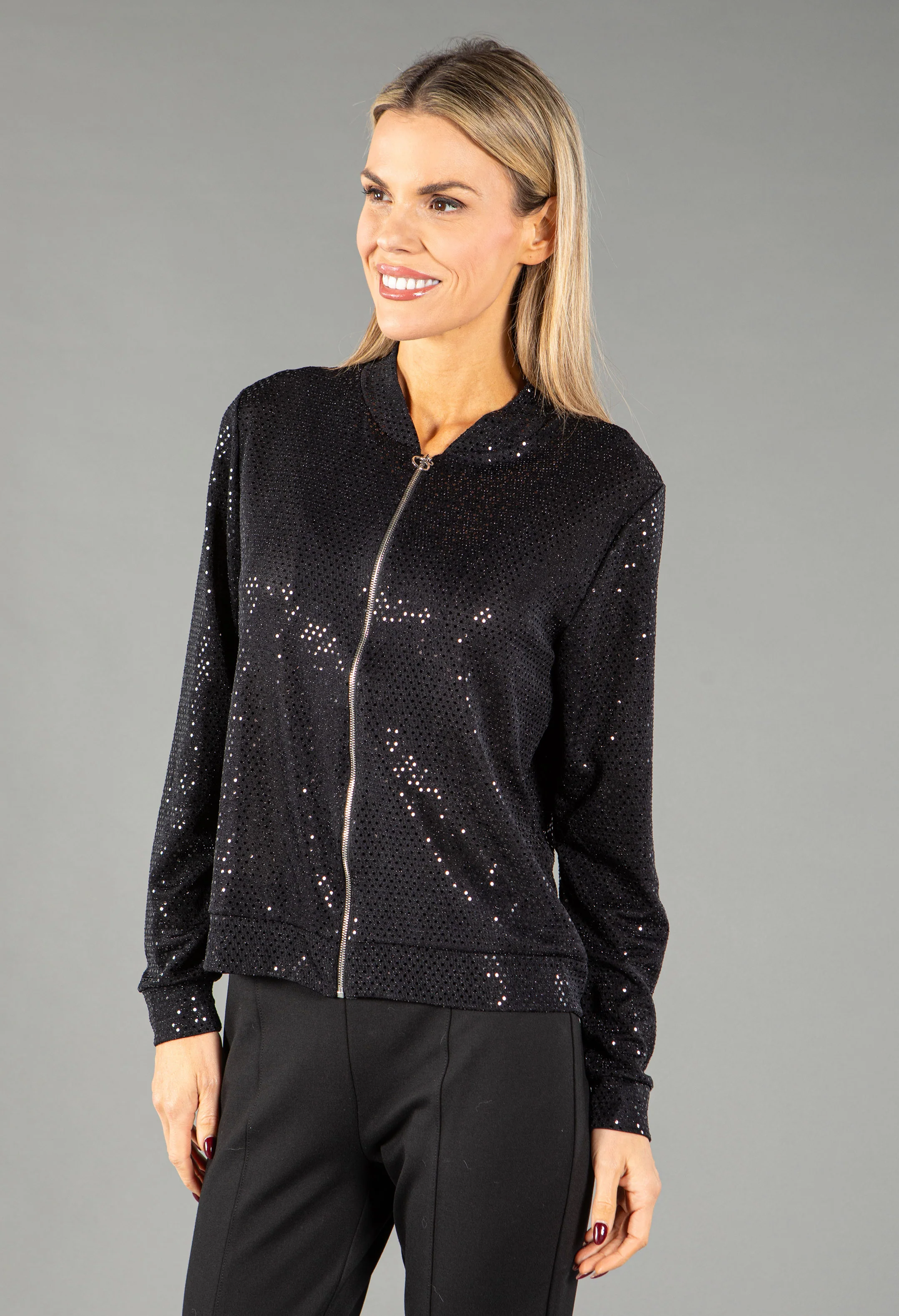 Sequin Bomber Jacket