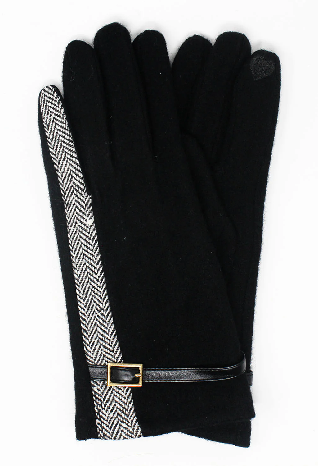 Black Classic Wool Gloves