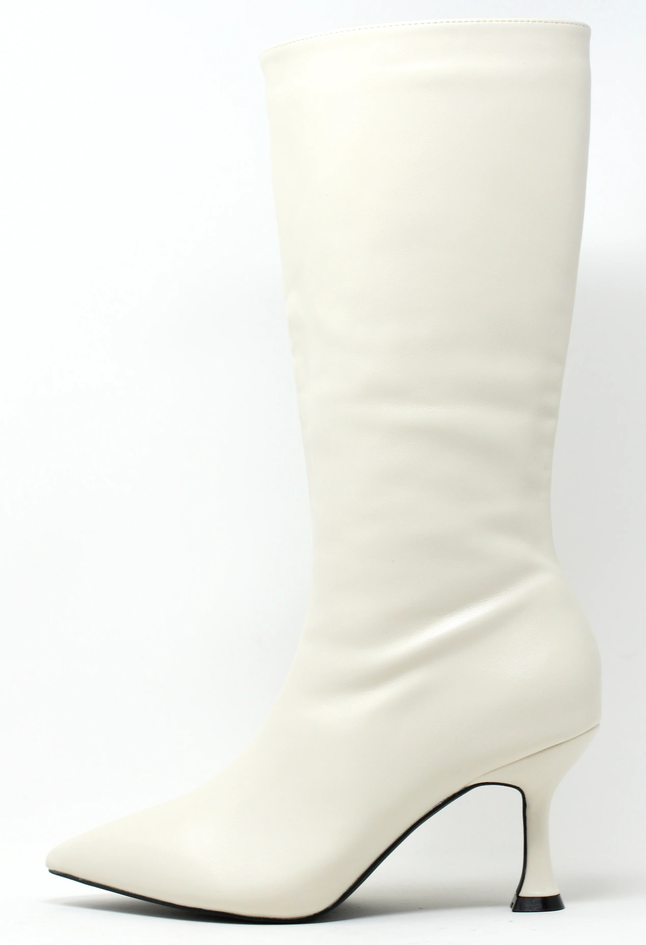 Slim Heel Knee High Boot