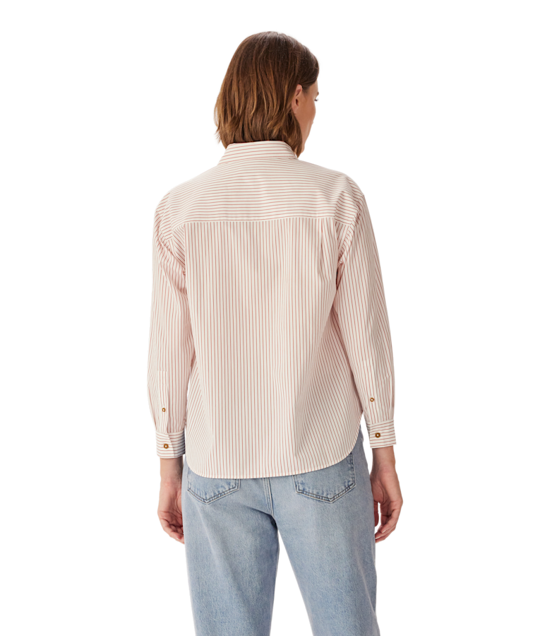 Hopeland stripe poplin shirt
