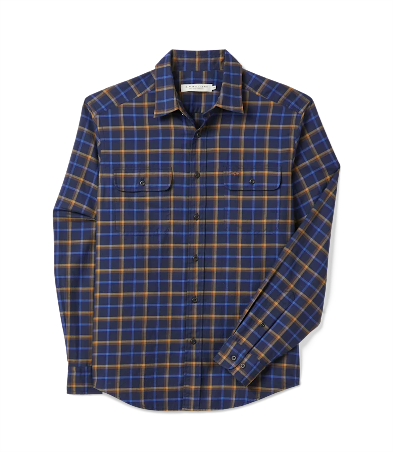 Regular twill check shirt