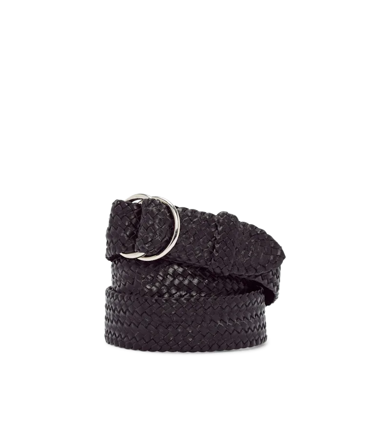 Slim Plaited O Ring belt