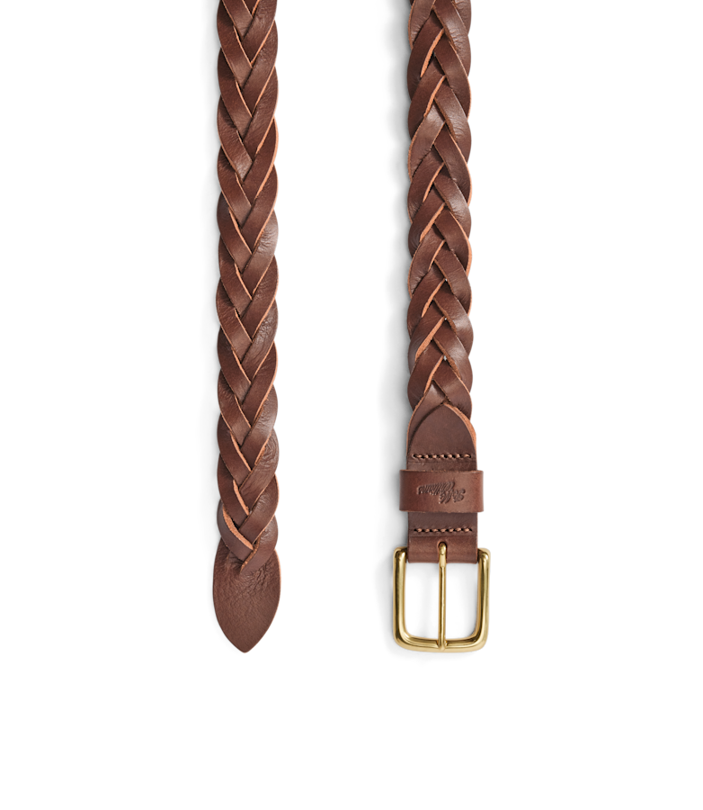 Stockman's plaited belt