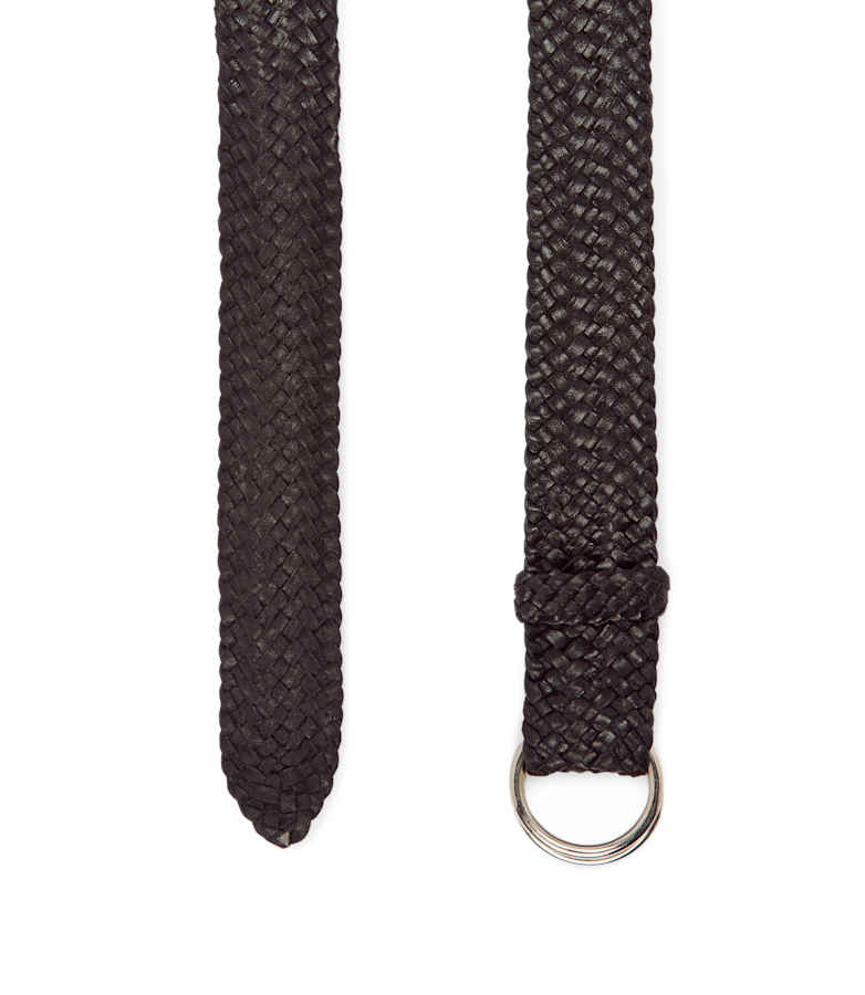 Slim Plaited O Ring belt
