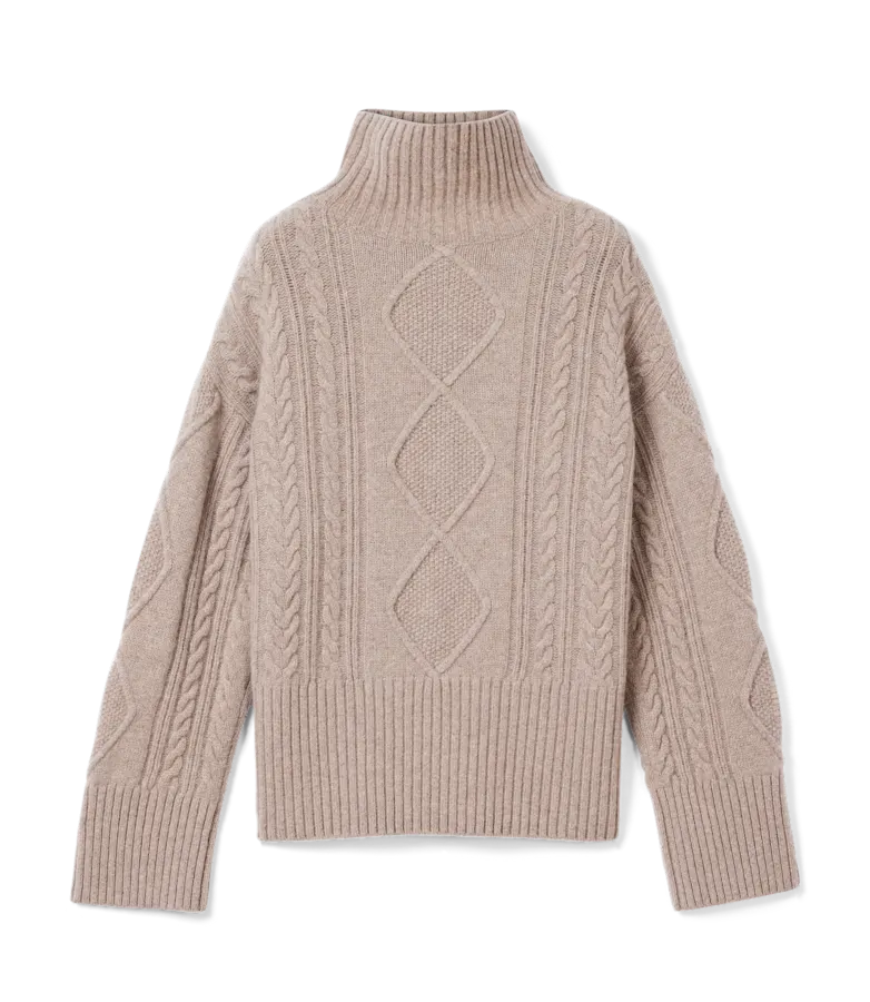 Shelley cable lambswool knit