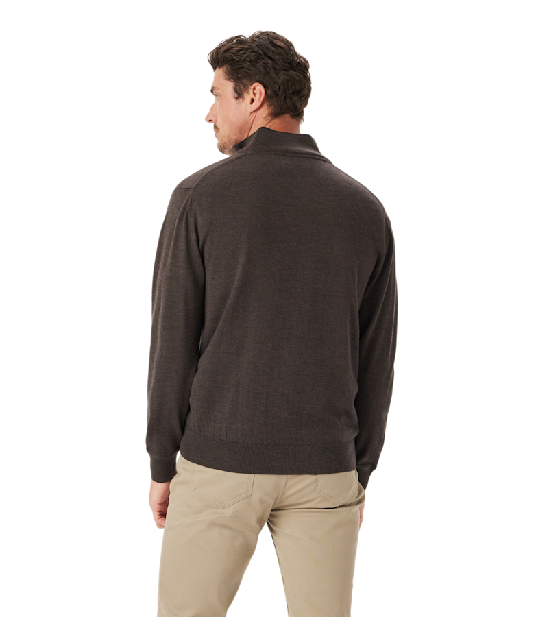 Ernest 1/4 zip merino knit