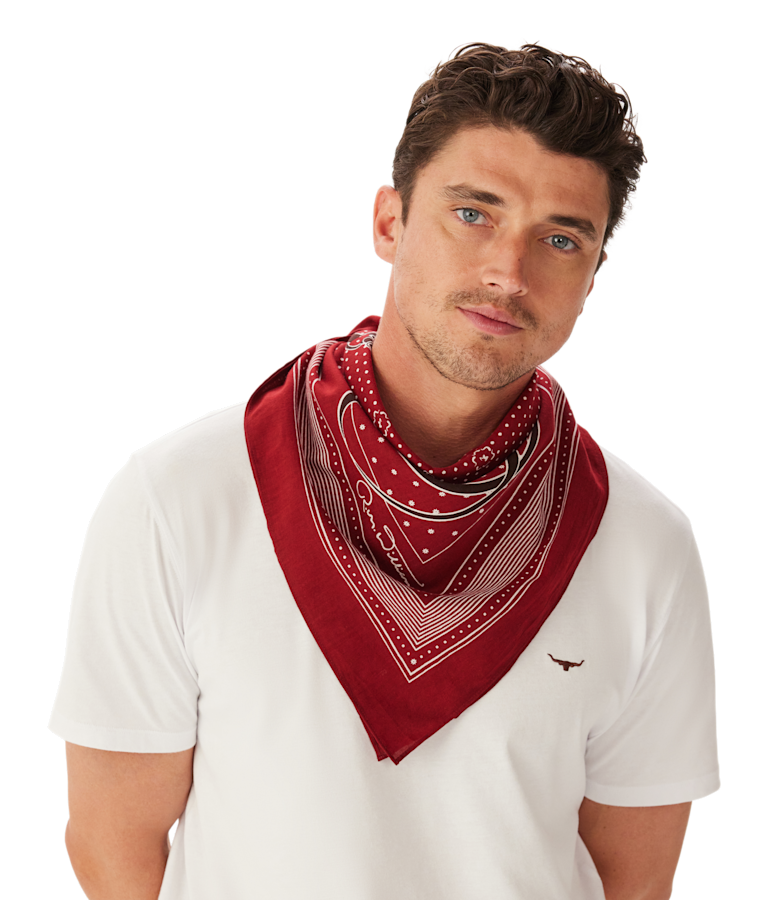 Drawn bridle cotton scarf