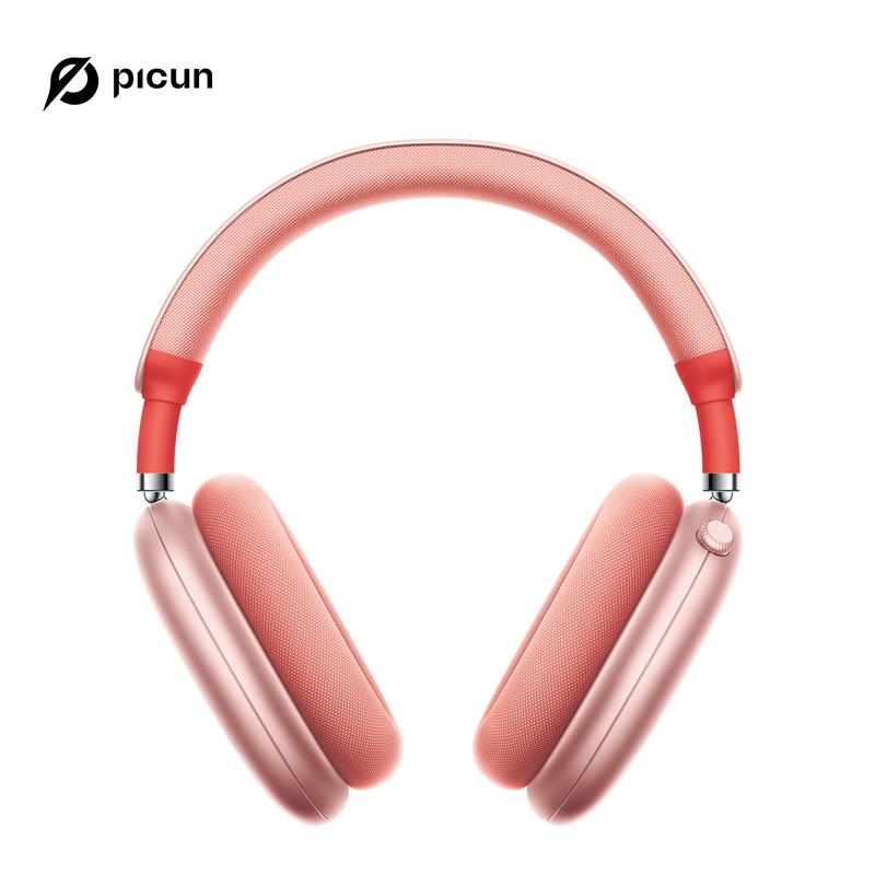 Picun F8 Pro Wireless Headphones - 52dB Noise Cancellation, 5 Smart ENC Mics, Detachable Fabric Ear Cushions, 140 Hour Standby, Seamless Dual Device Connection for All-Day Use and Boosted Productivity