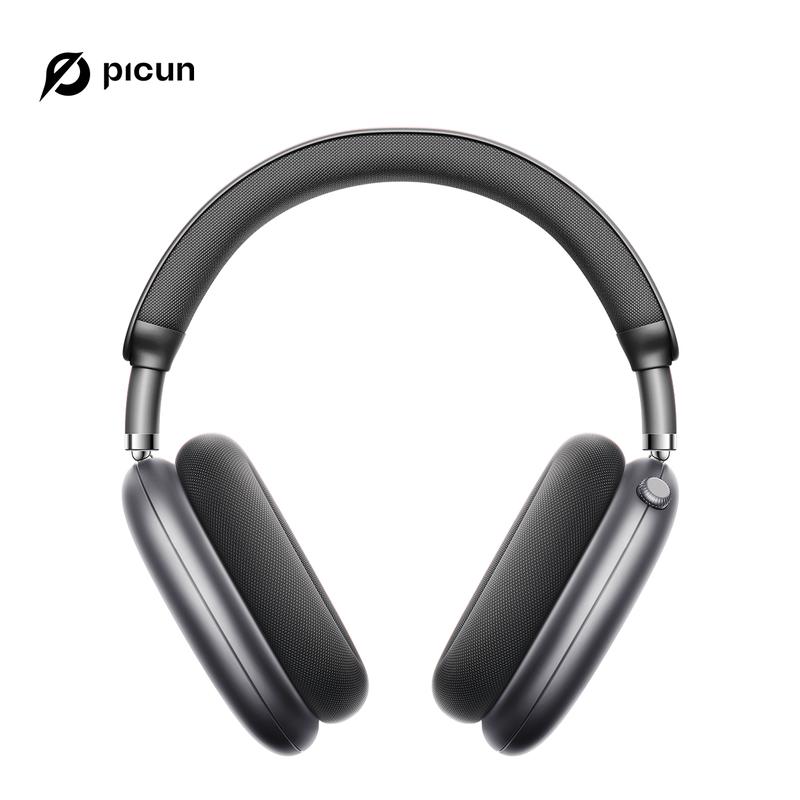 Picun F8 Pro Wireless Headphones - 52dB Noise Cancellation, 5 Smart ENC Mics, Detachable Fabric Ear Cushions, 140 Hour Standby, Seamless Dual Device Connection for All-Day Use and Boosted Productivity