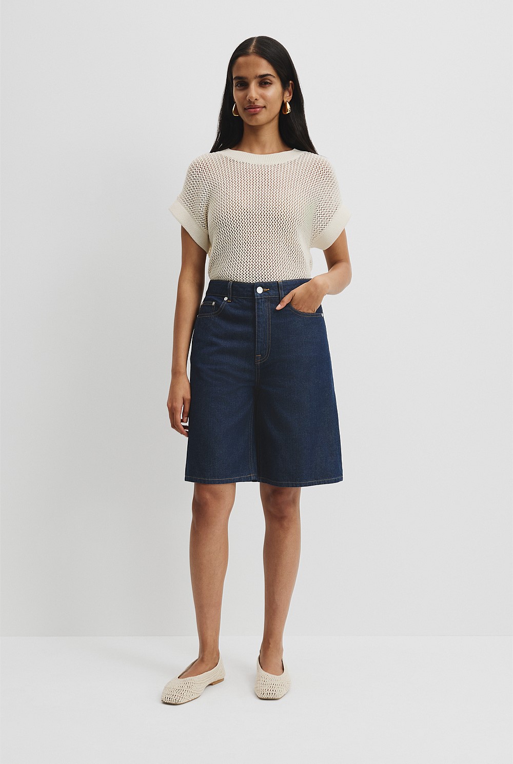 Denim Bermuda Short