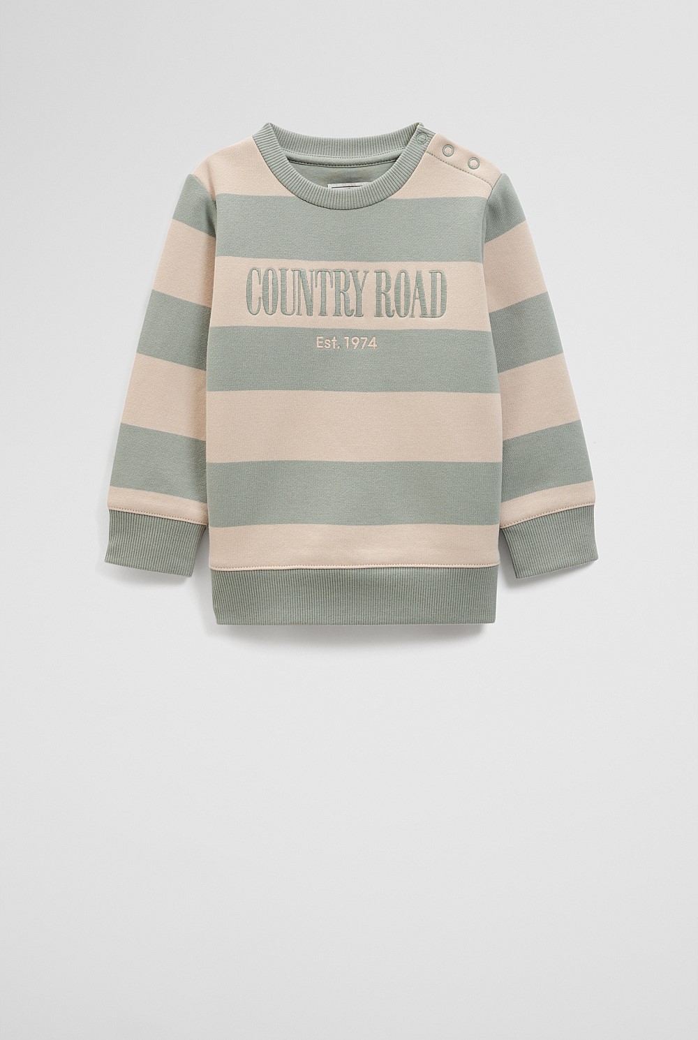 Verified Australian Cotton Heritage Stripe Sweat
