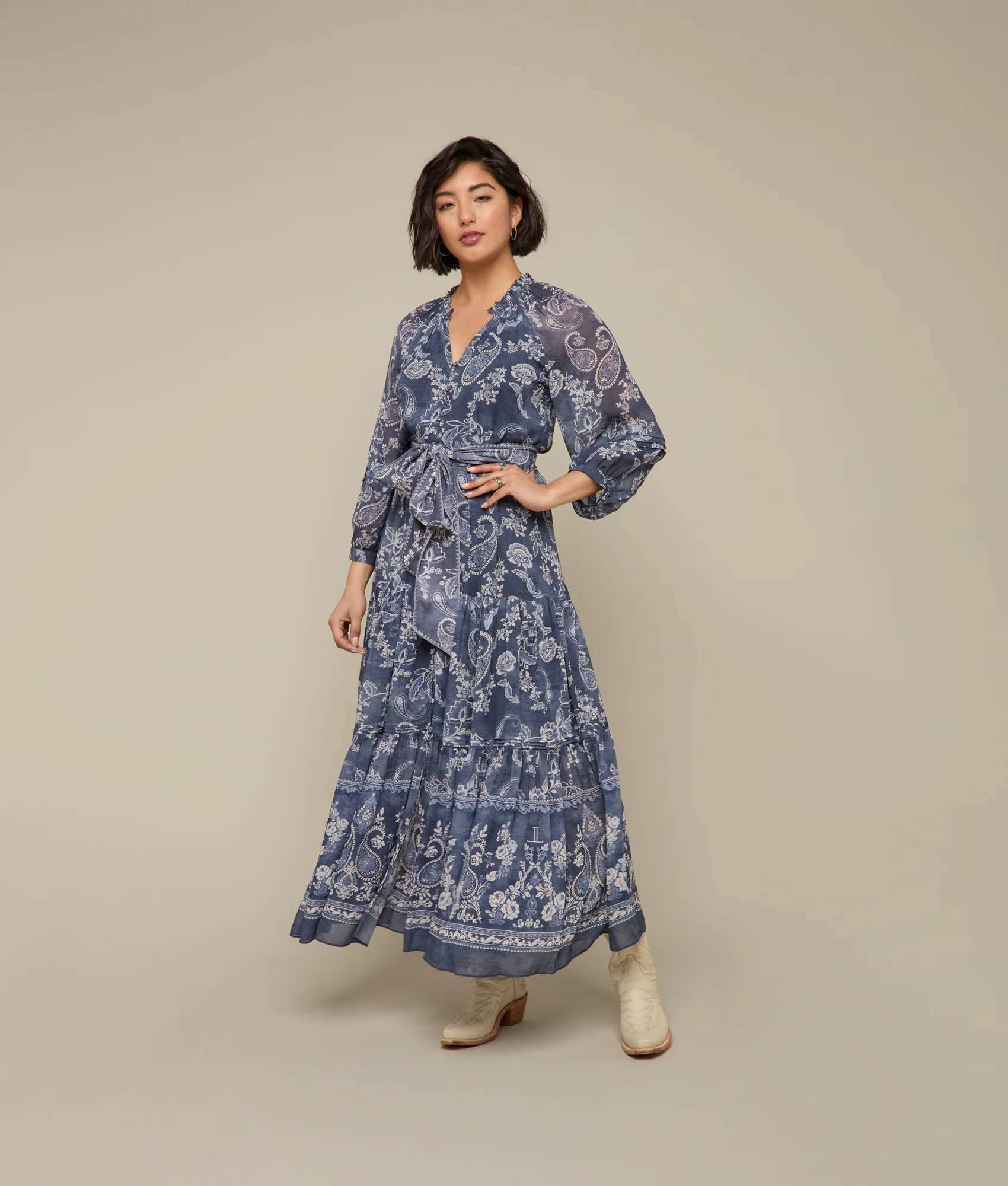 Iris Dress :: Blue Multi