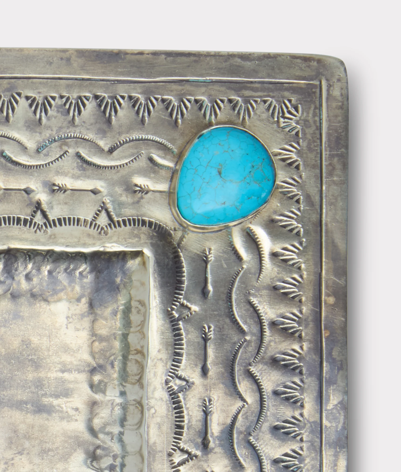 Large Southwestern Tray :: Silver