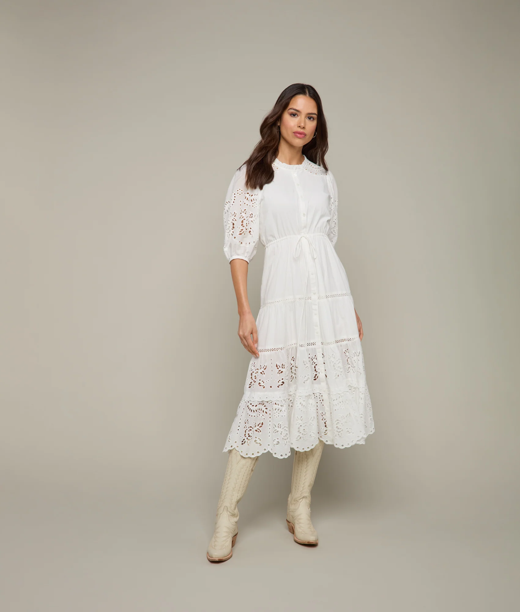 Penelope Dress :: White