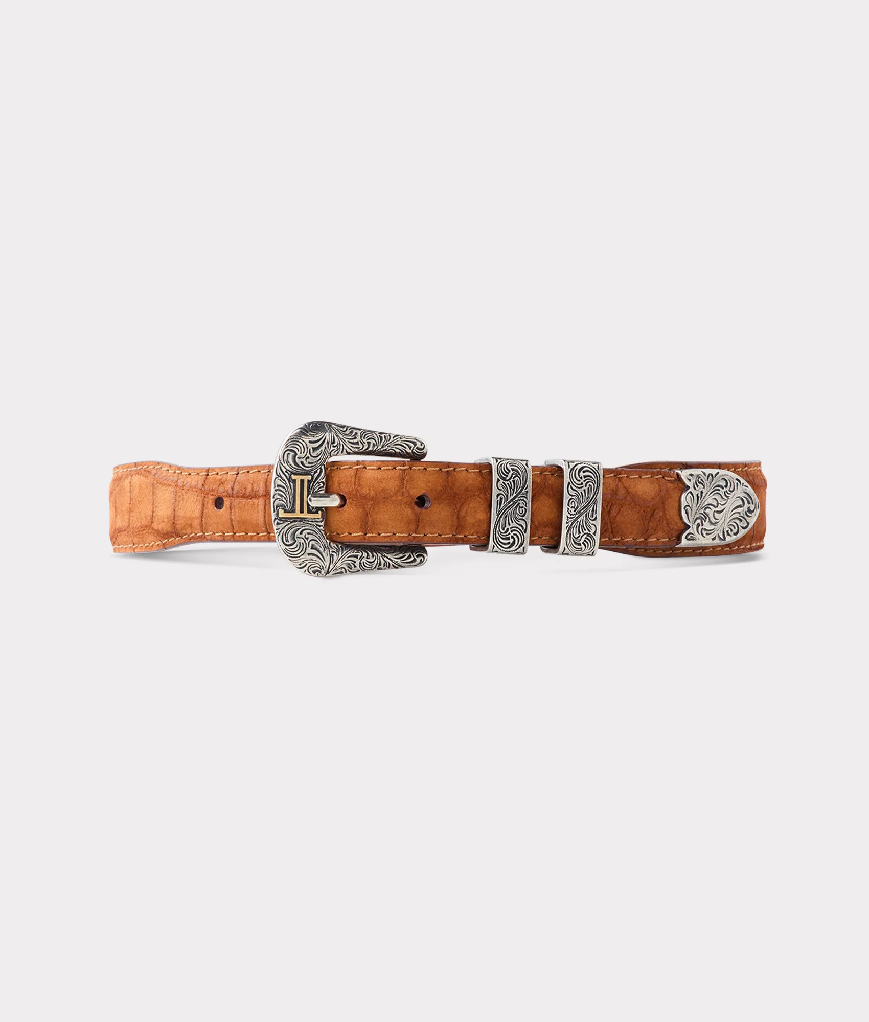 Women's Sueded Caiman :: Cognac