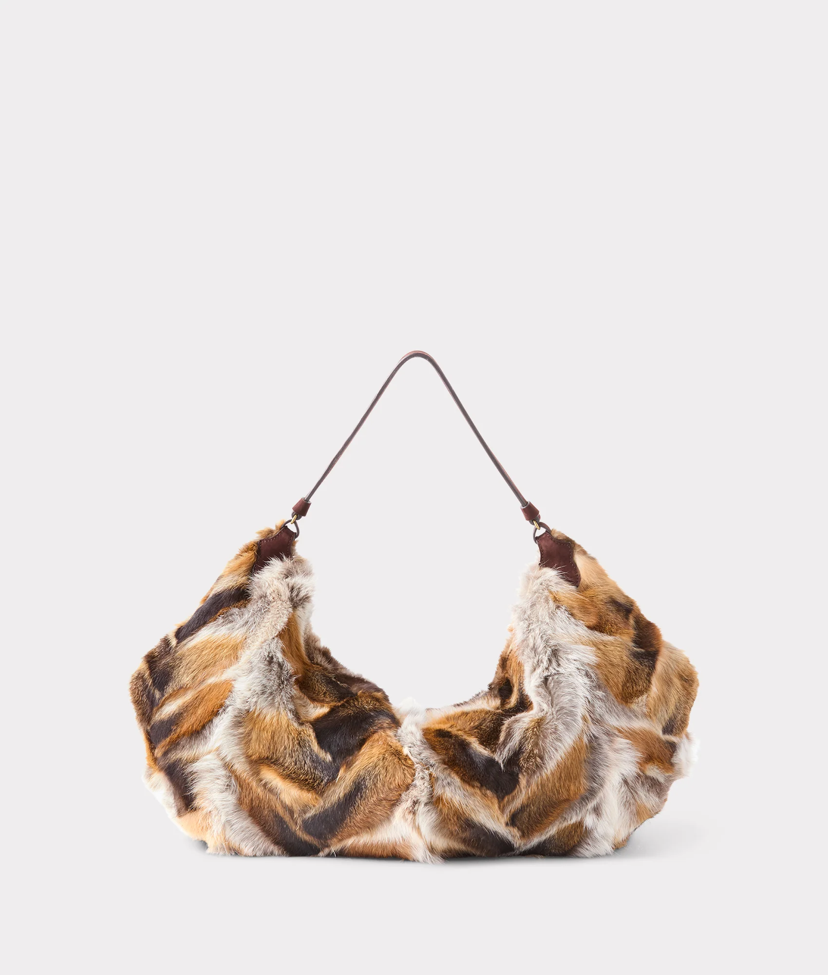 Fox Fur Shoulder Bag :: Multi