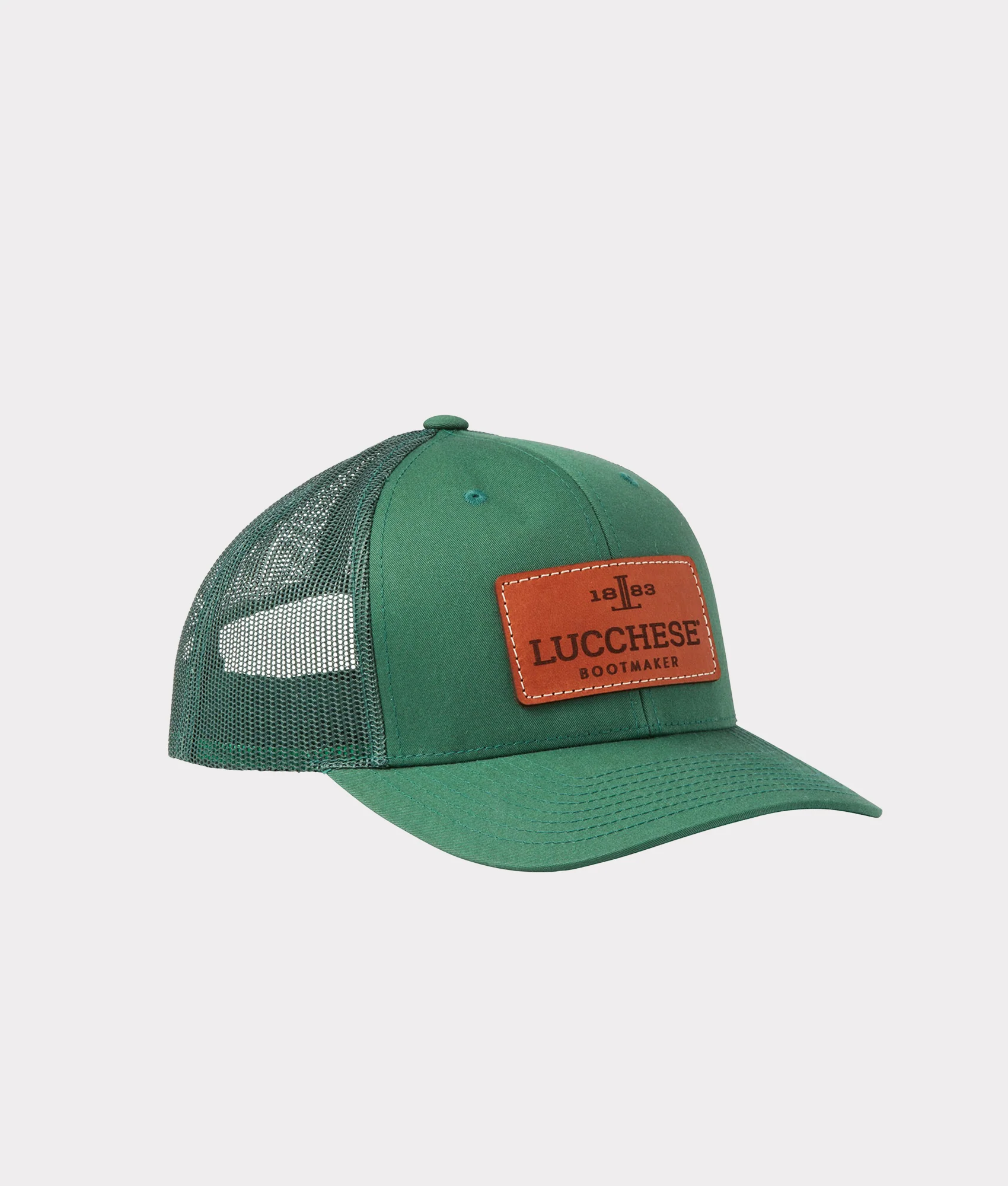 Leather Patch Hat :: Forest