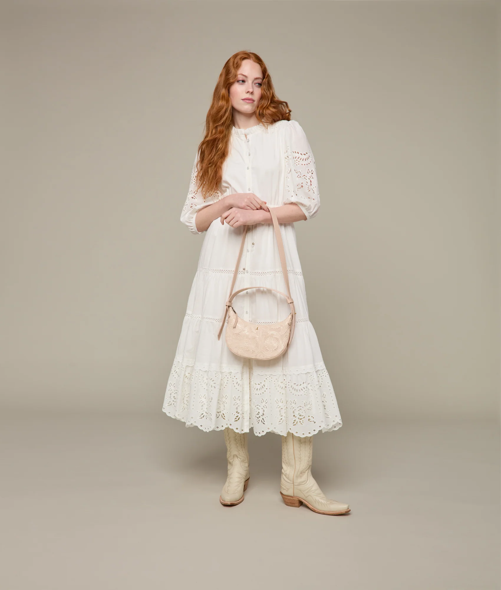 Intagliare Saddle Bag :: Blush