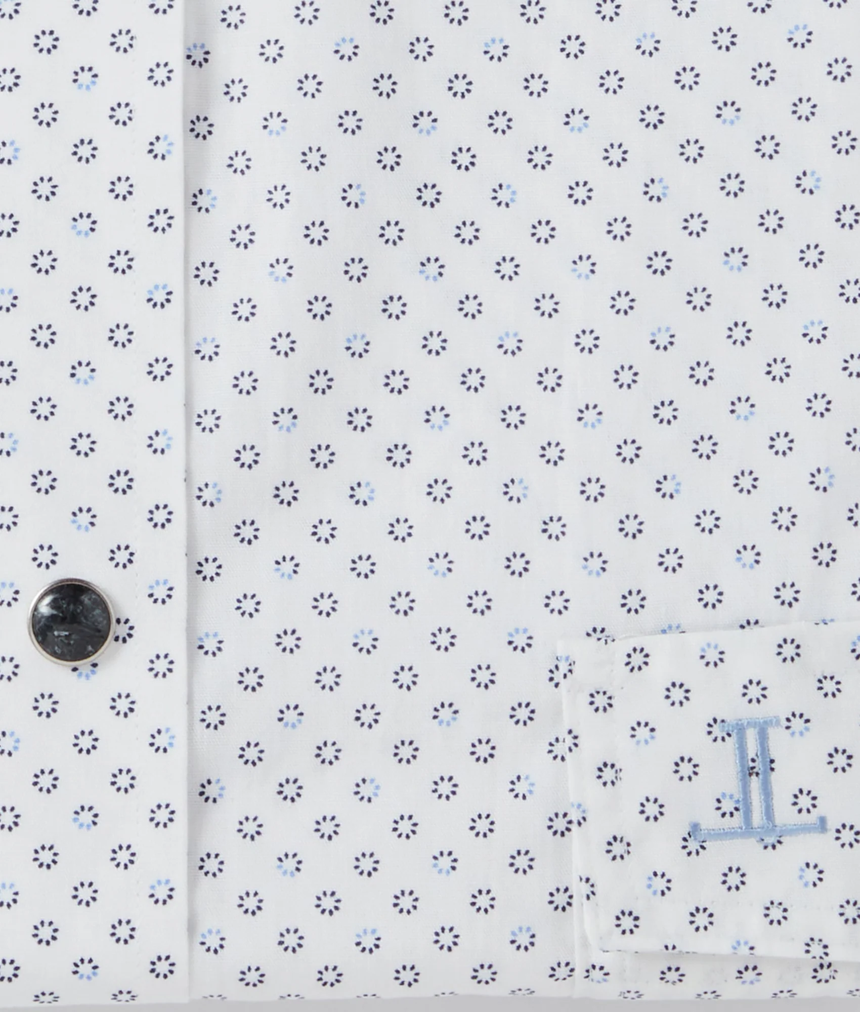 Austin Classic Fit - Blue And Navy Circle Print
