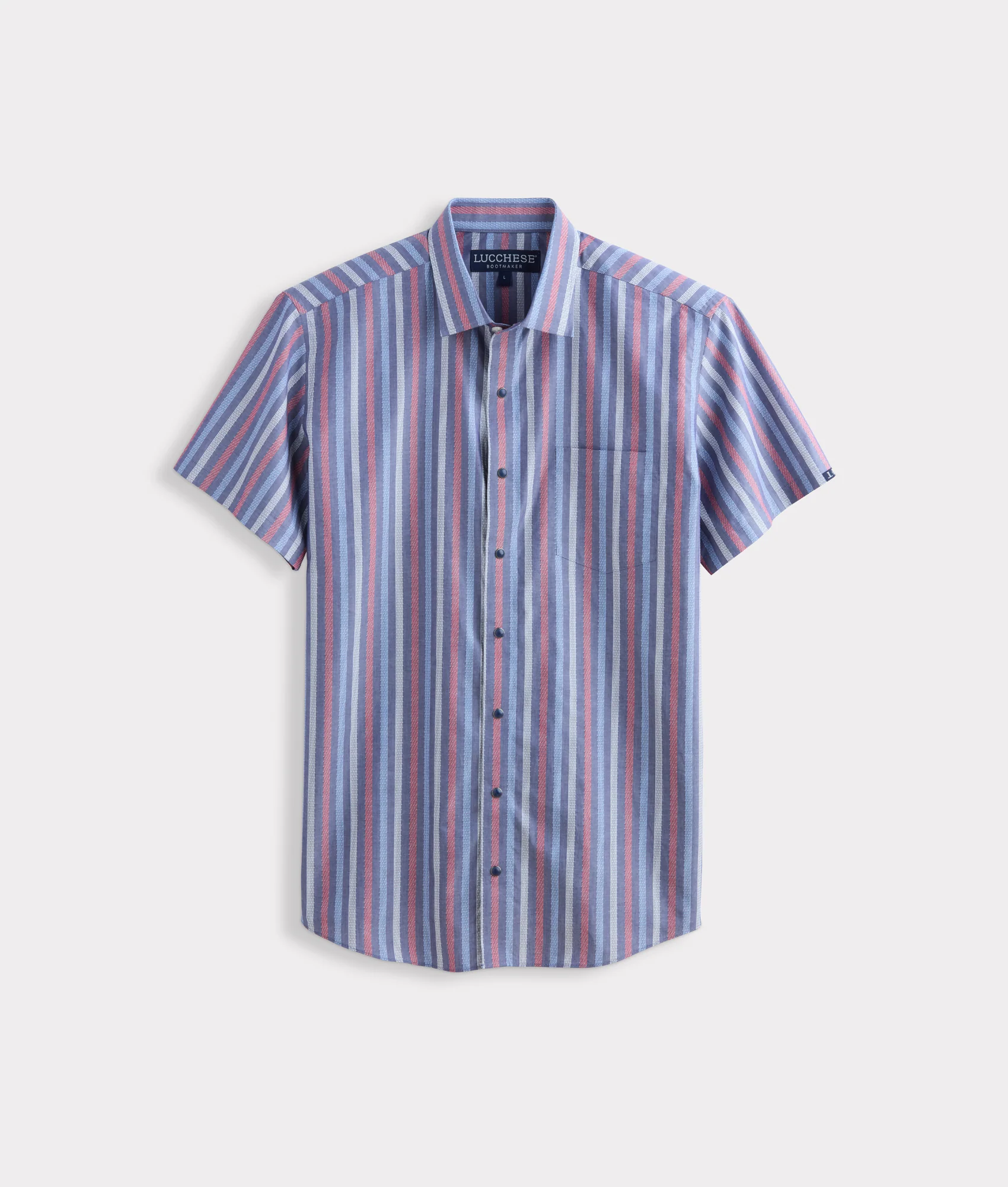 Lucchese x Parker McCollum Short Sleeve Snap :: Purple/Red/Blue Multi