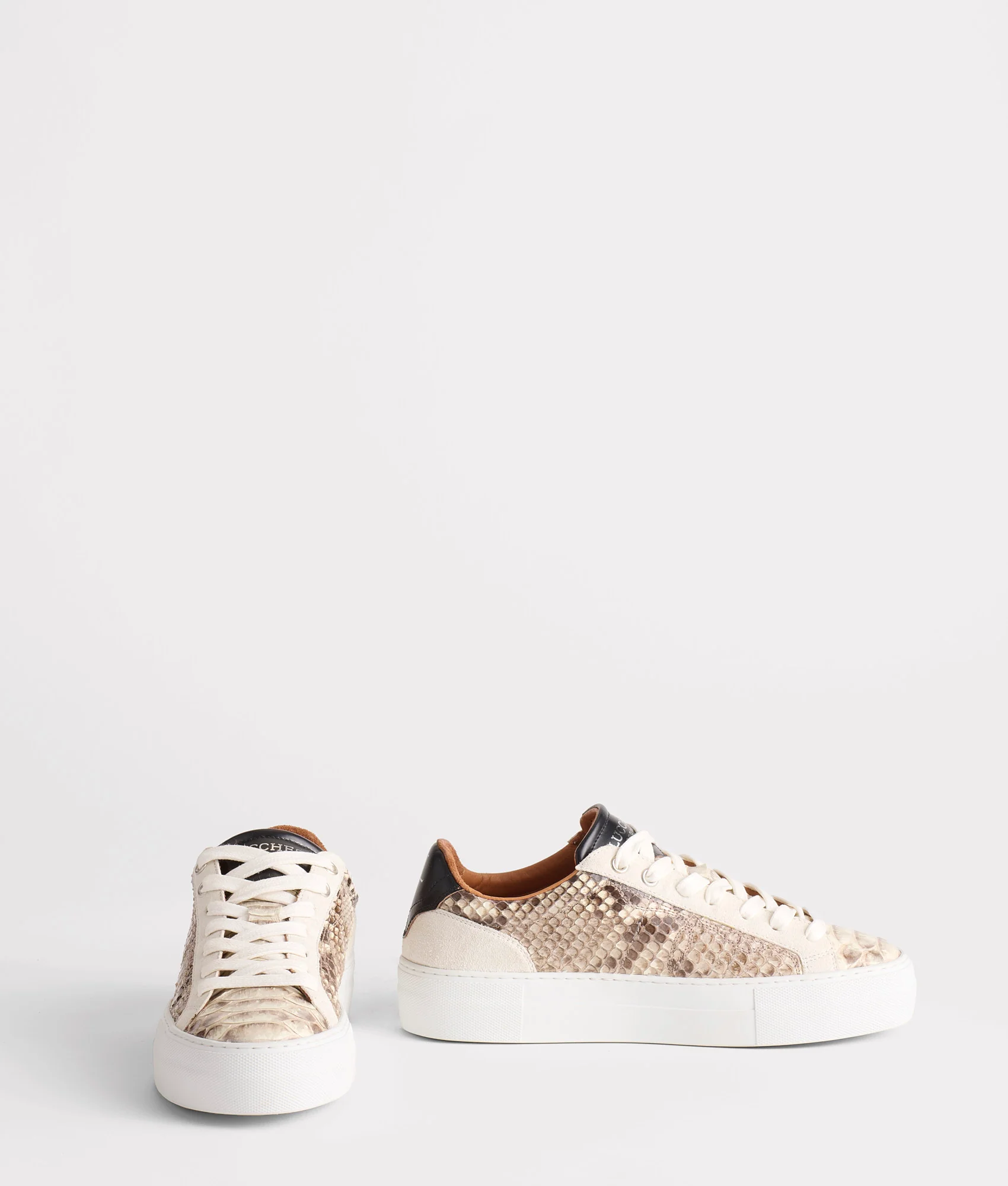 Mosaico Lace Up Sneaker :: White