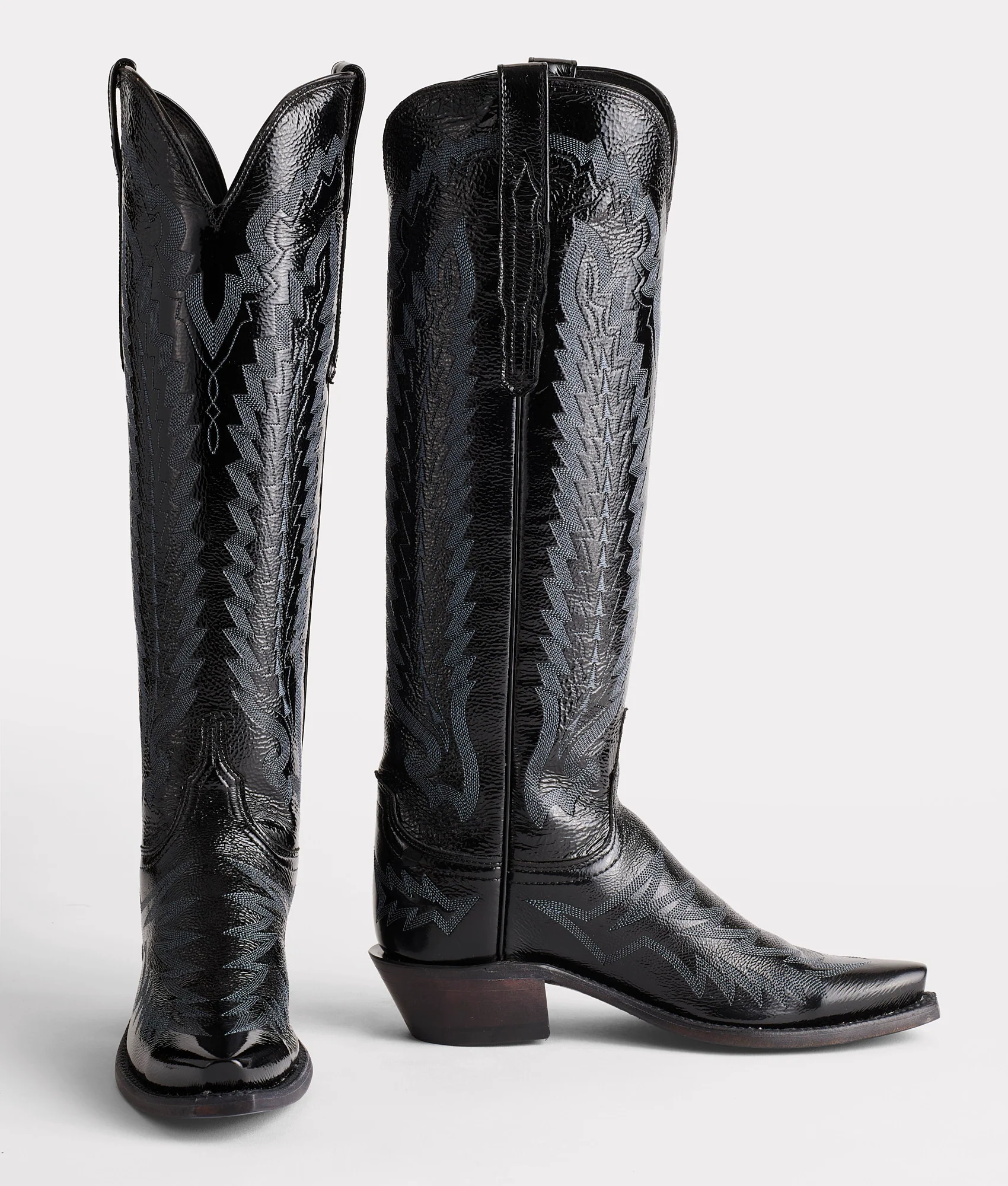 Priscilla :: Crinkle Patent Black