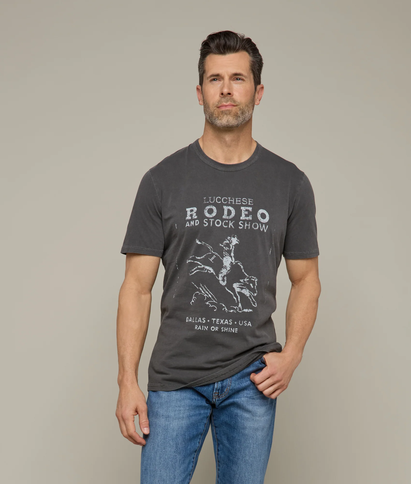 Rodeo Stub Tee :: Carbon