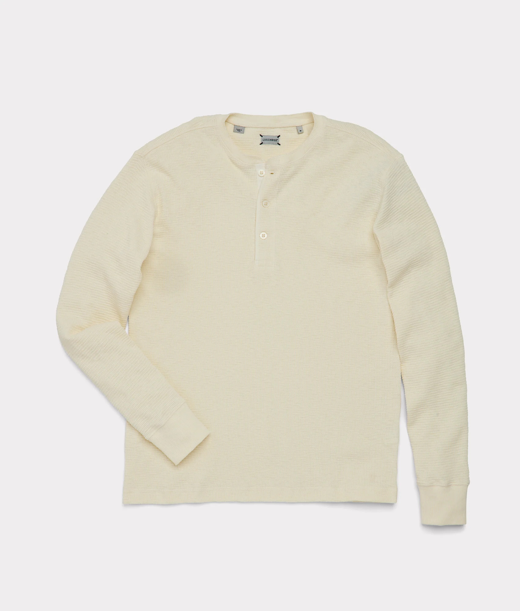 Waffle Henley :: Ecru