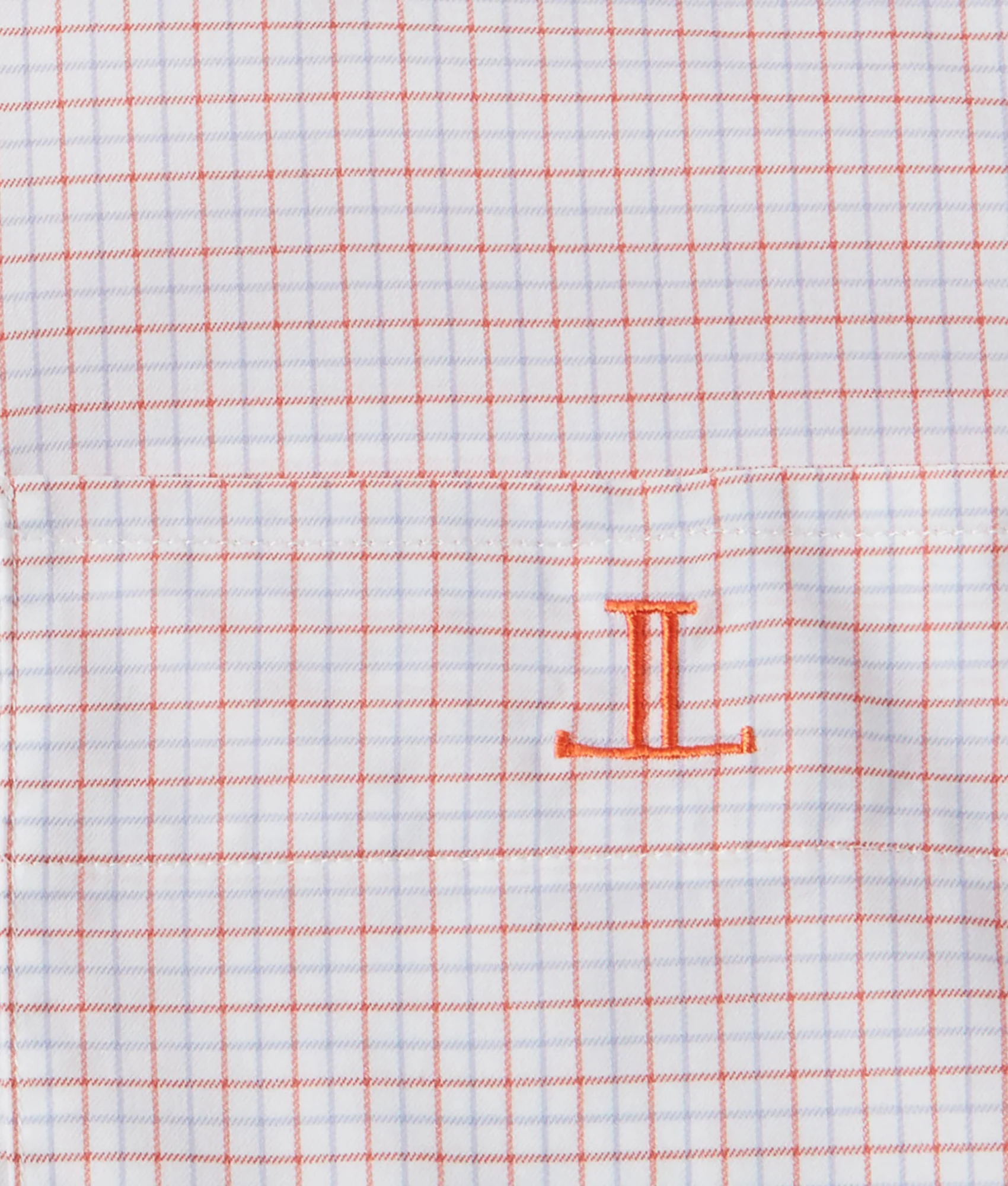 San Antonio Cowboy Fit - Tangerine And Cornflower Blue Tattersall