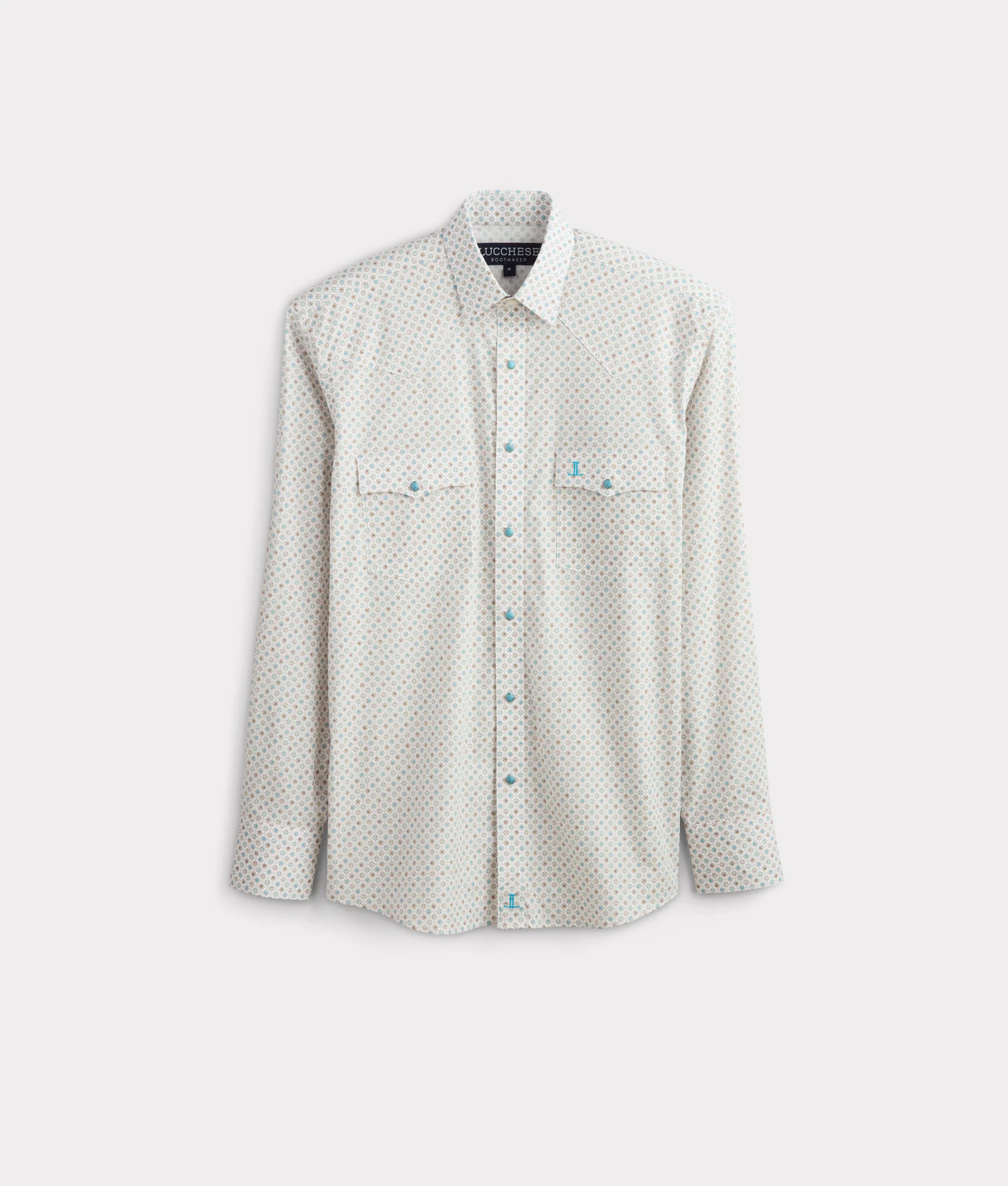 El Paso Prints :: Teal/Coffee Geo Print