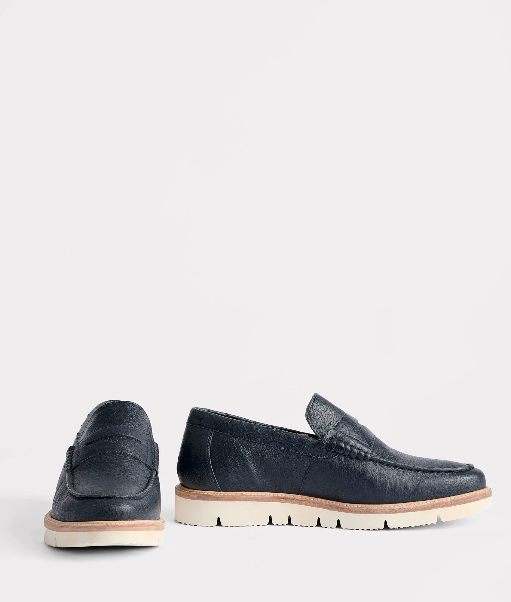 Ridgeline Exotic Penny Loafer :: Navy
