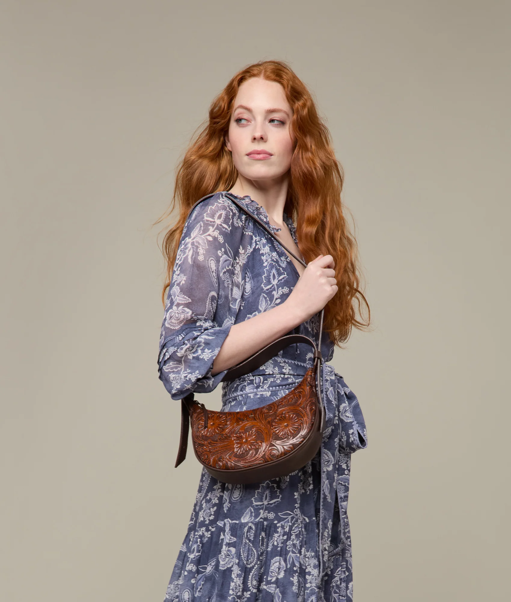 Intagliare Saddle Bag :: Cognac